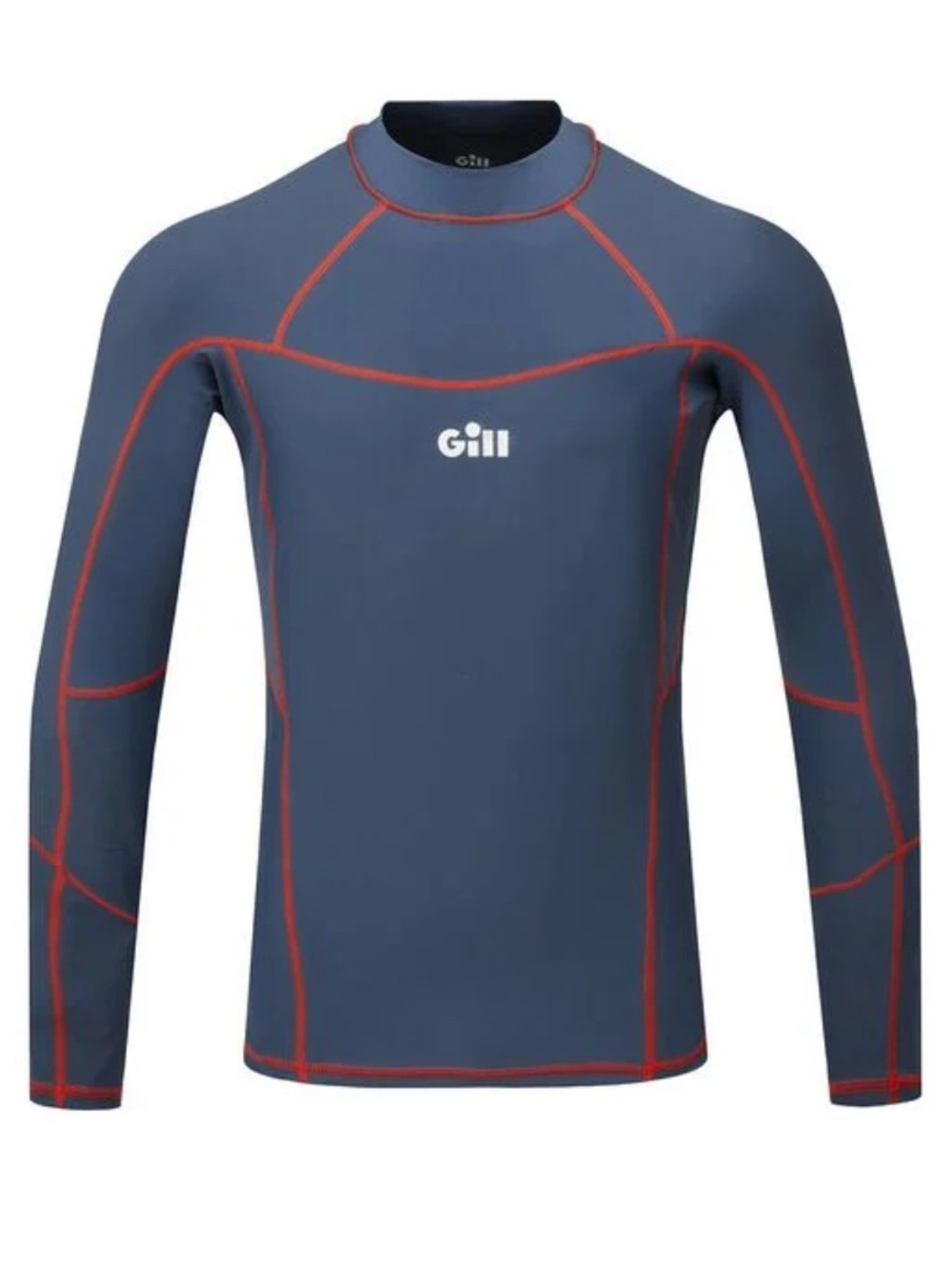 Gill Men’s Pro Rash Vest Shirt Navy Long-Sleeve Rash Guard UV 50+ Large